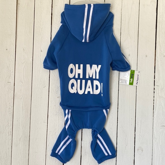 Fab dog Other - Dog “Oh My Quad!” Blue Hoodie
